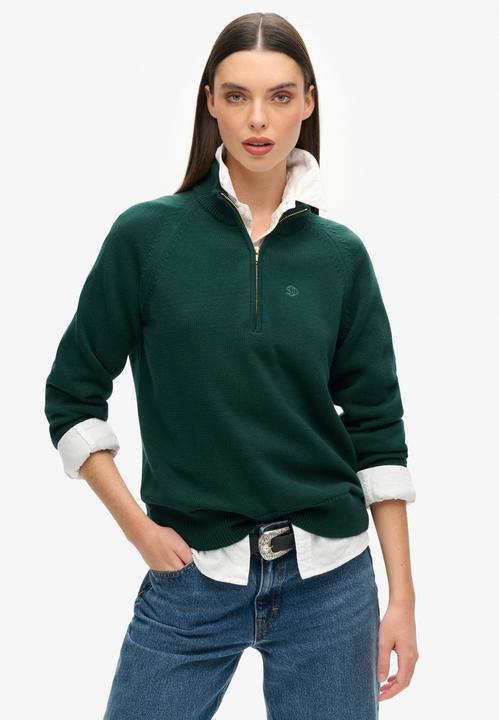 Image du produit Superdry Pull classique à col zippé coton femme (M)