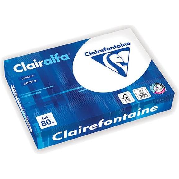 Clairefontaine, Kopierpapier, Multifunktionspapier, DIN A4, 110 g/qm, extra weiá (110 g/m², 500 x, A4)