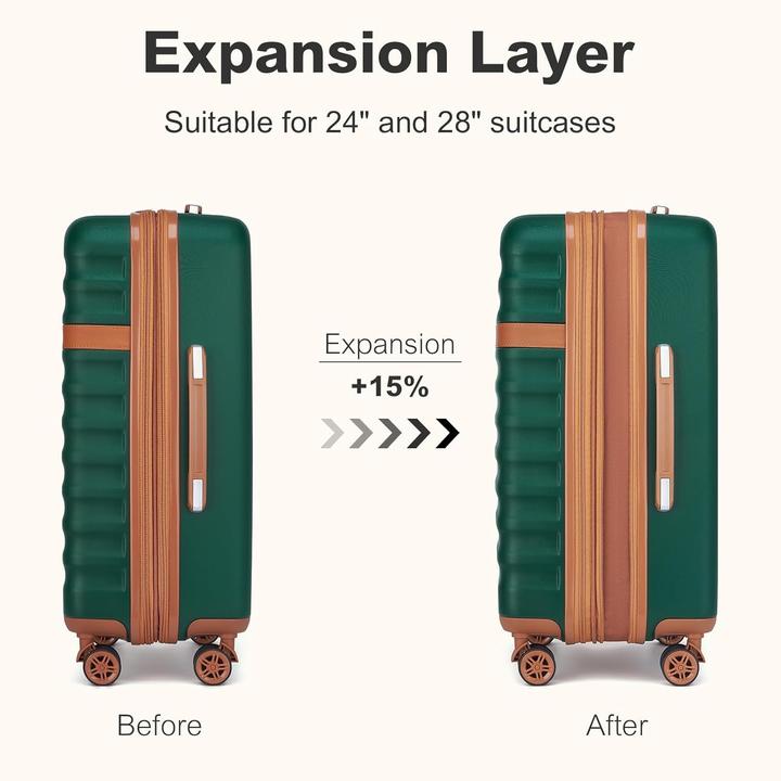 Image du produit Kono 3-teiliges Kofferset mit TSA-Schloss