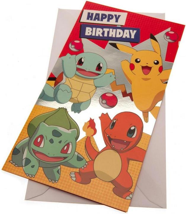 Actual product image Pokémon Birthday card