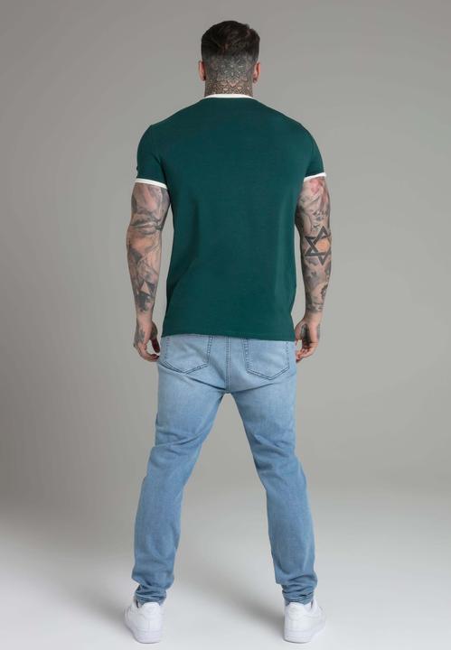Immagine prodotto Siksilk Maglietta Ringer in verde (M)