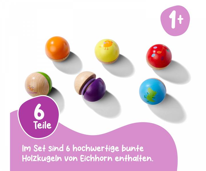 Produktbild Eichhorn Houten Muziekballen, 6st. (Deutsch)