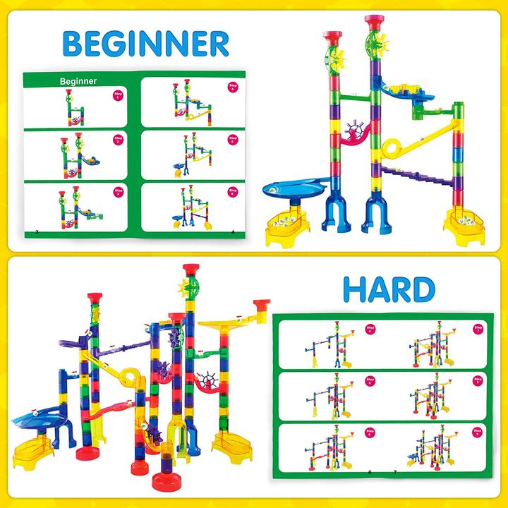 Actual product image Joyin 170 piece multicolor marble run
