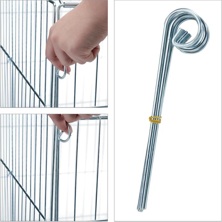 Immagine prodotto Relaxdays Recinzione per cuccioli con tetto piatto