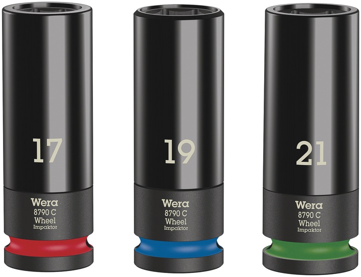 Actual product image Wera Wheel Impaktor C Set 1 (19 mm, 17 mm, 21 mm)