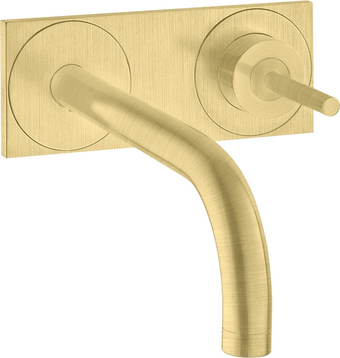 Actual product image Axor Uno single-lever washbasin mixer flush-mounted, plate for wall mounting, projection 2