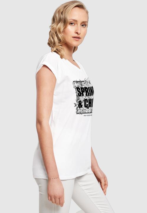 Produktbild Merchcode Ladies Spring And Chill Extended Shoulder Tee - 113645 (XL)