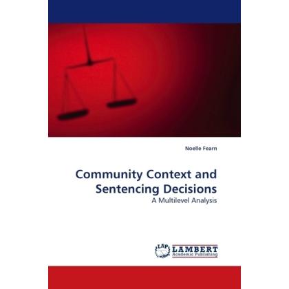 Community Context and Sentencing Decisions, Fachbücher