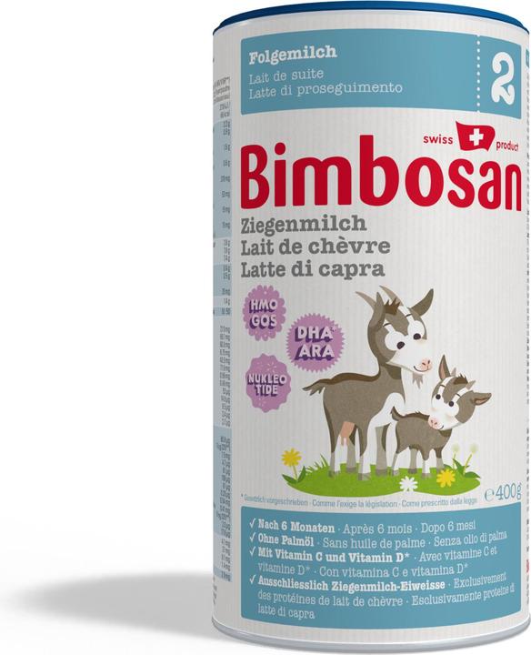 Produktbild Bimbosan Ziegenmilch 2 Folgemilch (400 g, ab 6 Monaten)