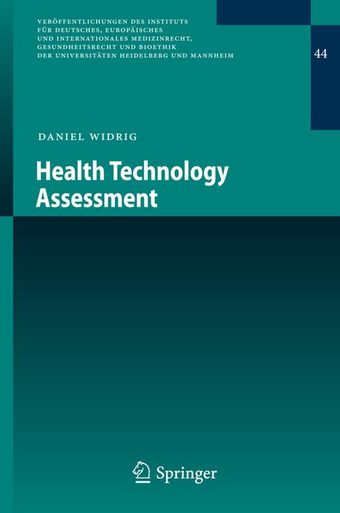 Produktbild Health Technology Assessment (Deutsch, Daniel Widrig, 2016)