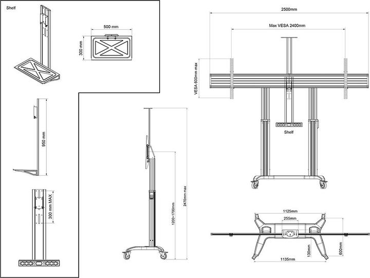 Image du produit Multibrackets 5056 (135 kg)