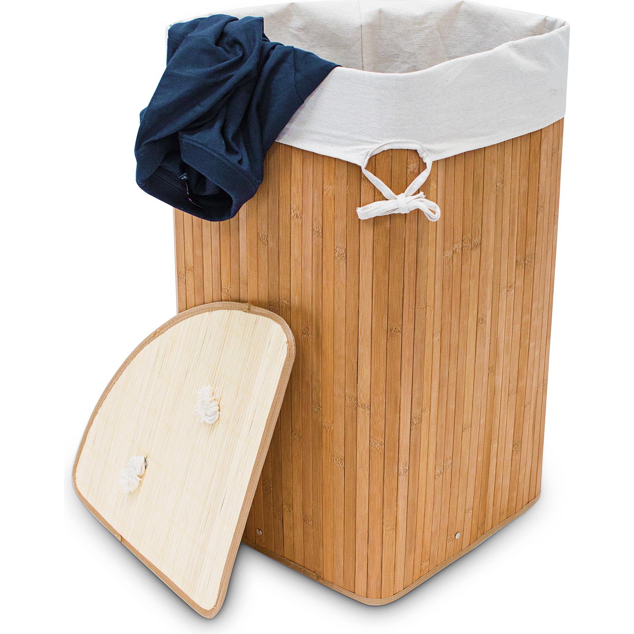 Relaxdays, Wäschekorb, Eckwäschekorb (60 l)