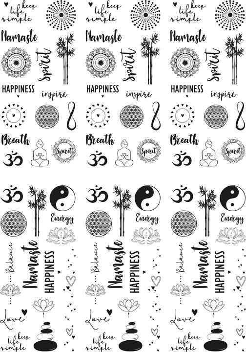 Produktbild Rayher Transferfolie "Happiness", 2 Blatt (2x)