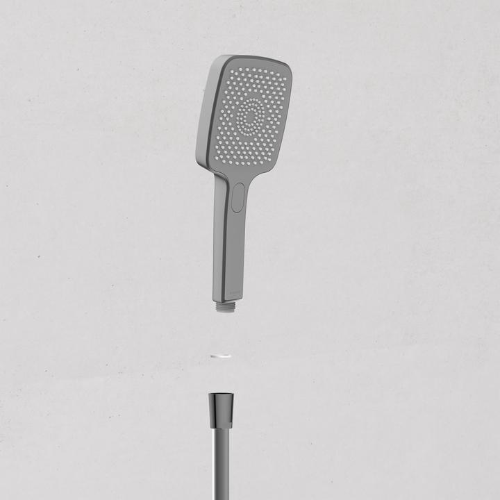 Image du produit Schütte SCHÃoeTTE HAWAII Handdouche - Douchekop hoekig - Mat Grafiet (60222) (3 Types de jets, 8 l/min)