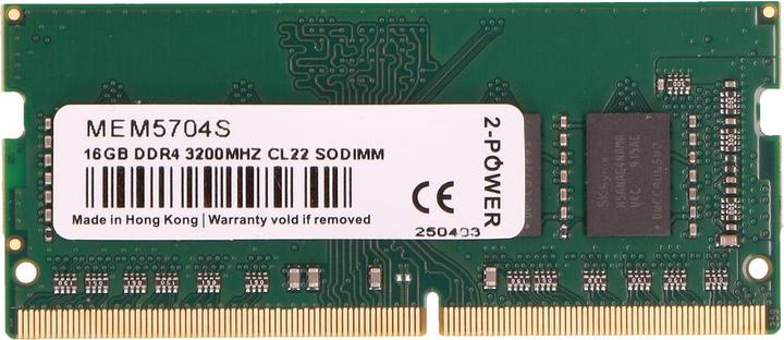 Produktbild 2-Power 16GB DDR4 3200MHz CL22 SoDIMM (3200 MHz, DDR4-RAM, SO-DIMM)