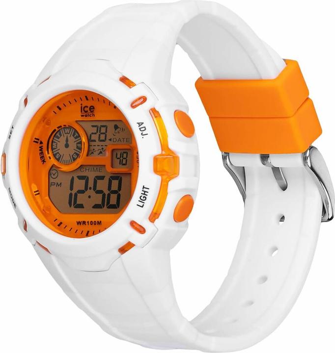 Actual product image ICE Watch Ice Digit Explorer White Orange (Digital watch, 40 mm)