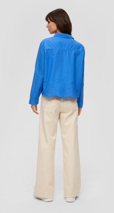 Immagine prodotto S.Oliver Bluse Langarmbluse mit Broderie Anglaise (48)