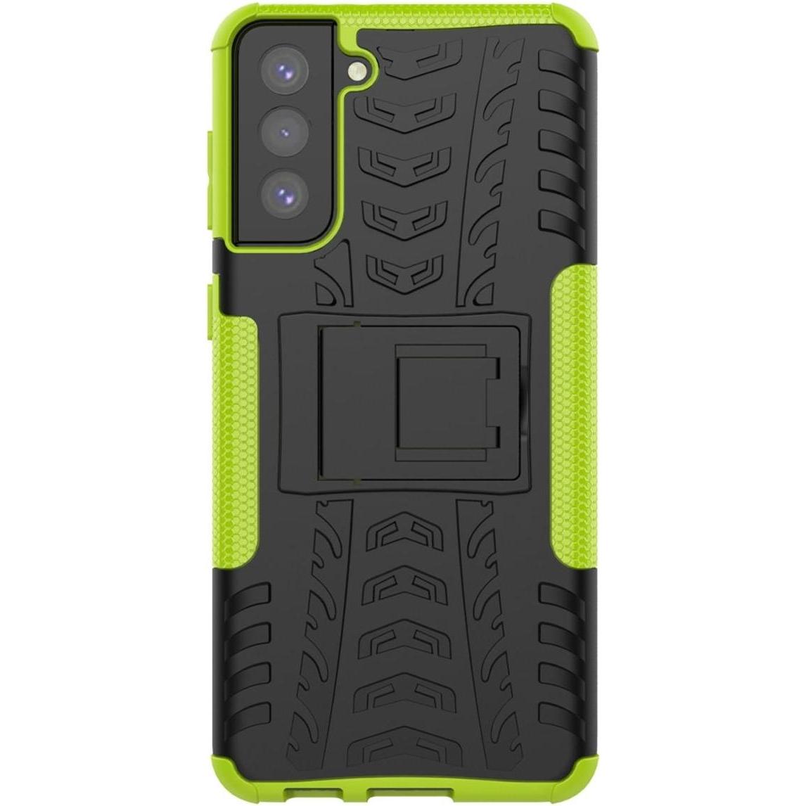 Thumbnail - König Design Hülle Handy Schutz für Samsung Galaxy S21 Plus Case Cover Tasche Etuis Grün Neu (Samsung Galaxy S21+), Smar...
