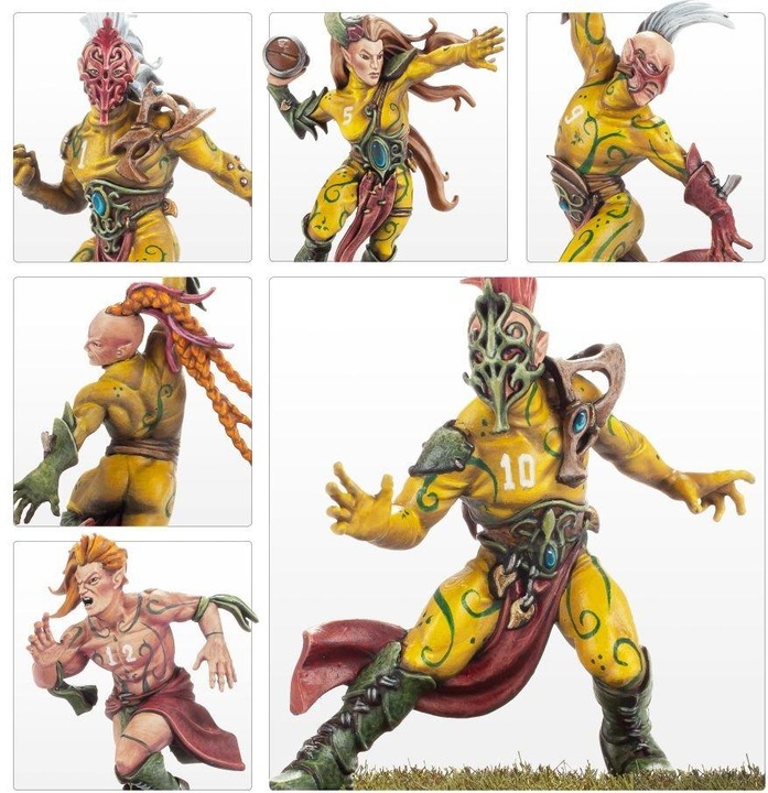Actual product image Games Workshop Blood Bowl - The Athelorn Avengers - Wood Elf Blood Bowl Team (Plastic)