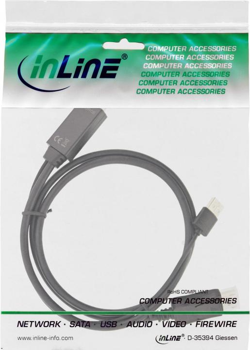 Actual product image InLine 2in1 (1.50 m, DisplayPort)