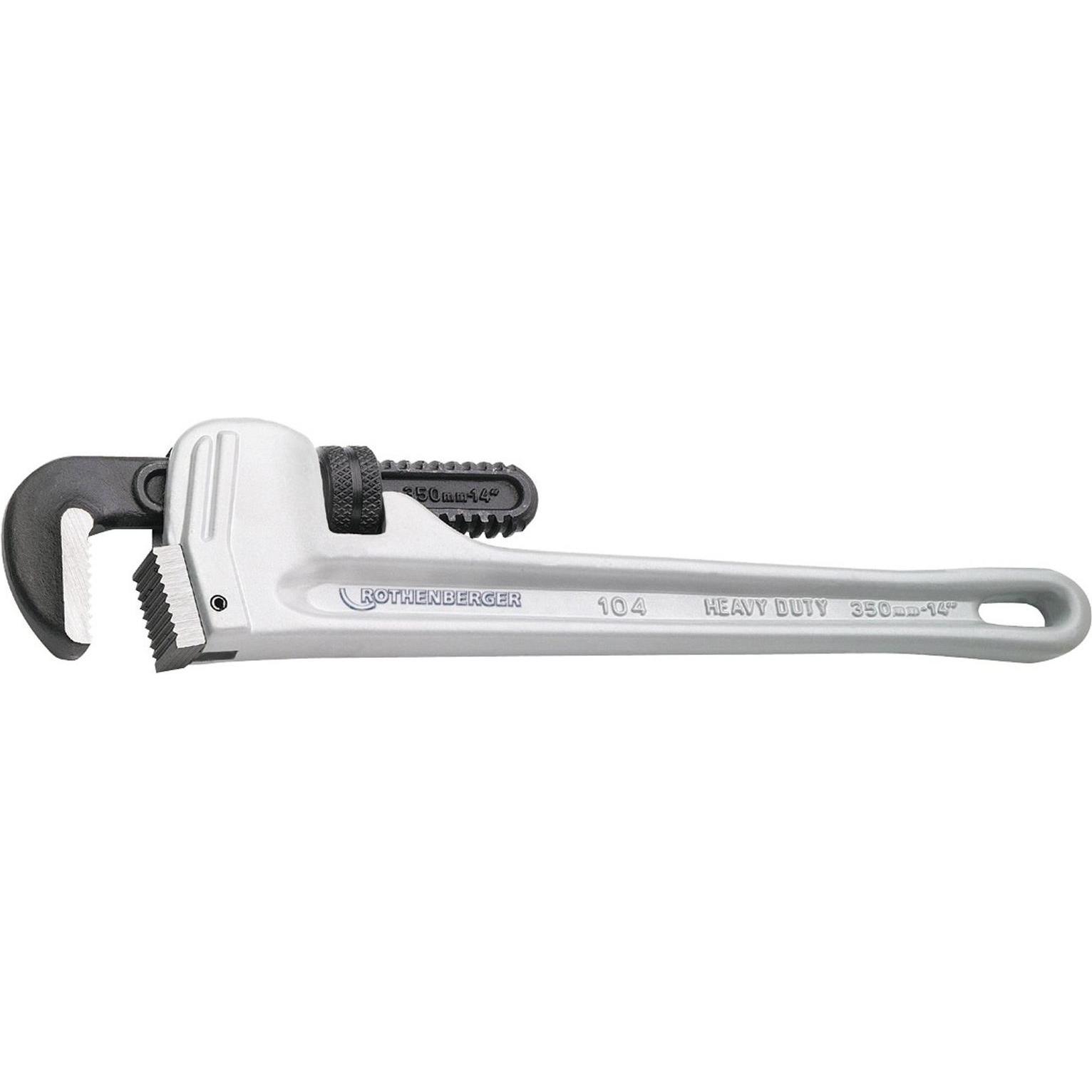Rothenberger, Zange, Einhandrohrzange ALUDUR Gesamtlänge 350 mm Spannweite 60 mm für Rohre 2 ″ (350 mm)