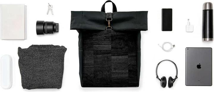 Produktbild Simaru Rucksack «Paco» black aus Kork (14 l)