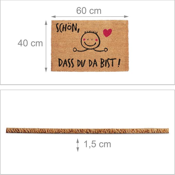 Image du produit Relaxdays Je suis content que vous soyez là (60 x 40 cm)