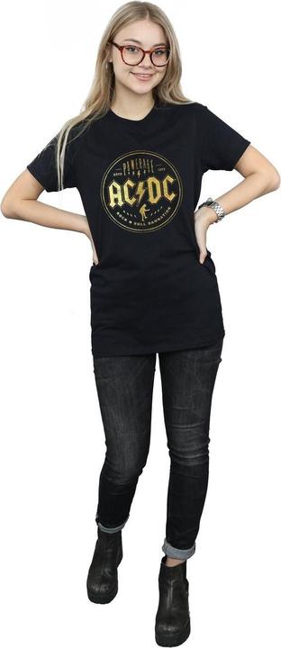 Produktbild AC/DC Rock N Roll Damnation Baumwolle Boyfriend TShirt (L)