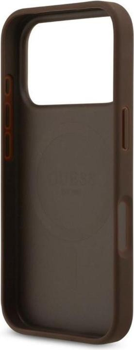 Productafbeelding Guess - 4G Circle Classic Logo MagSafe (GUHMP17XP4PGRSGW) - iPhone 17 Pro Max - Brown (Apple iPhone 17 Pro Max)