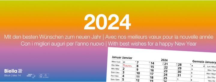 Produktbild Biella Abreisskalender (24 x 9 cm)