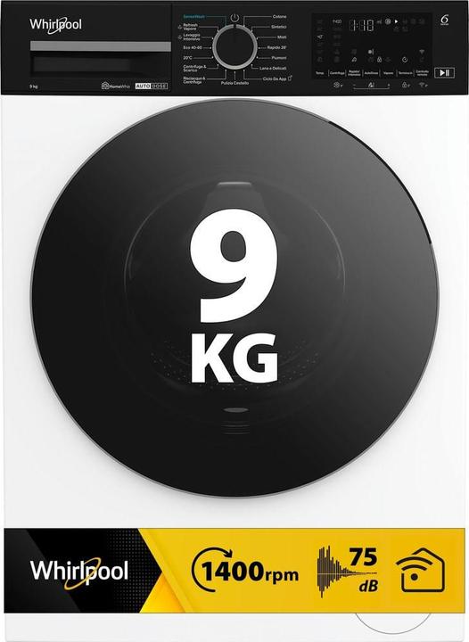 Produktbild Whirlpool Waschmaschine Smart mit WiFi 9kg (9 kg, Links)