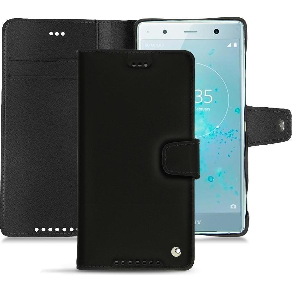 Noreve Lederschutzhülle (Sony Xperia XZ2 Premium), Smartphone Hülle, Schwarz