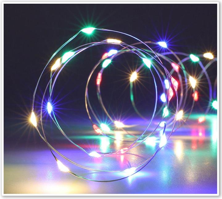 Actual product image Koopman LED fairy lights silver wire, 160 LEDs, colourful (7.95 m)