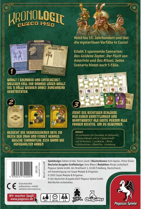 Actual product image Pegasus Kronologic – Cuzco 1450 (German, 1 - 4 Players)