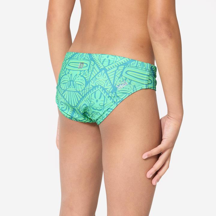 Produktbild Watko Badehose Slip Wasserball Jungen - 500 Tiki türkis (140)