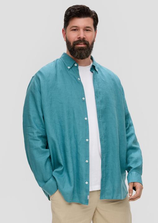 Image du produit s.Oliver Hemd Leinenhemd mit Button-Down-Kragen (3XL)
