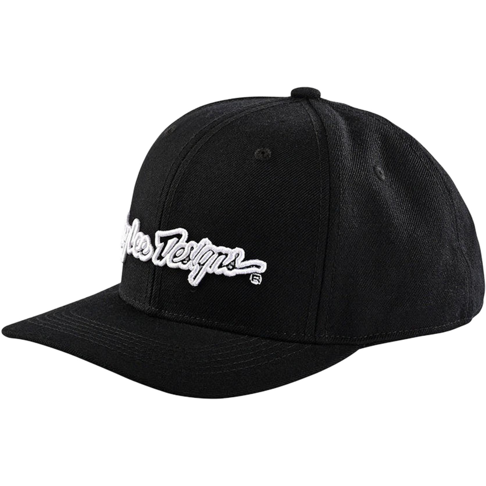 Troy Lee Designs, Unisex, Cap, Signature, Schwarz, (One Size)