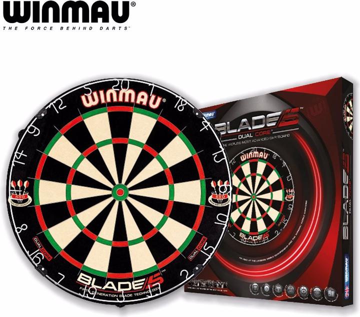 Produktbild Winmau Dartboard Set Blade 5 Dual Core + Catchring schwarz