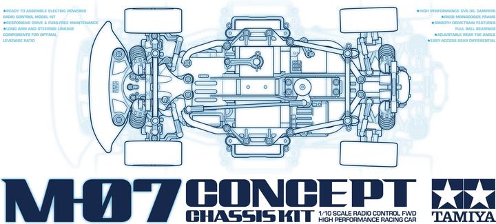 Actual product image Tamiya M07 Chassis (Kit)