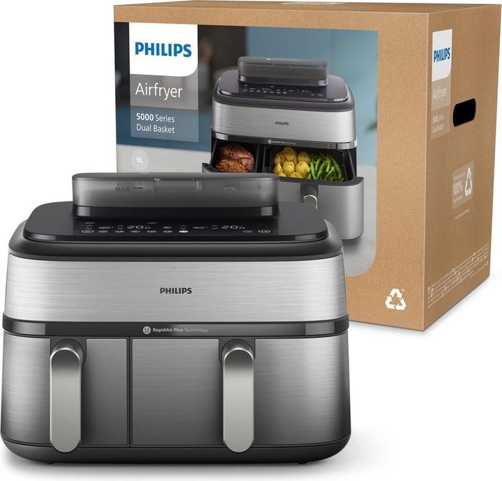Immagine prodotto Philips Steam Airfryer Dual Basket NA555/00