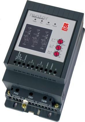 Produktbild RS PRO Sanftstarter 3-phasig 18,5 kW @ 400 V ac, 187 575 V ac / 37 A, Automatisch, manuell