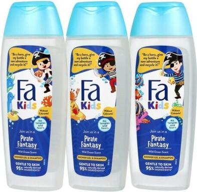 Fa Kids Pirate Fantasy And Wild Ocean Shampoo 400Ml (400 ml, Flüssiges Shampoo)