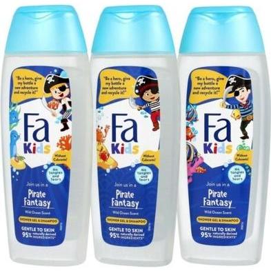 Fa, Shampoo, Kids Pirate Fantasy And Wild Ocean Shampoo 400Ml (400 ml, Flüssiges Shampoo)
