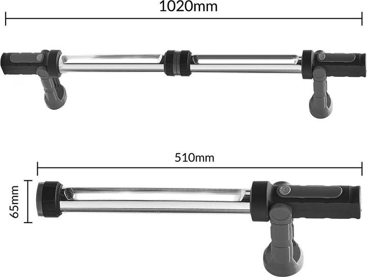 Actual product image Maclean werklamp LED XXL MCE230 Energy 2 stuks lampen met hanger en magneet (1200 lm)
