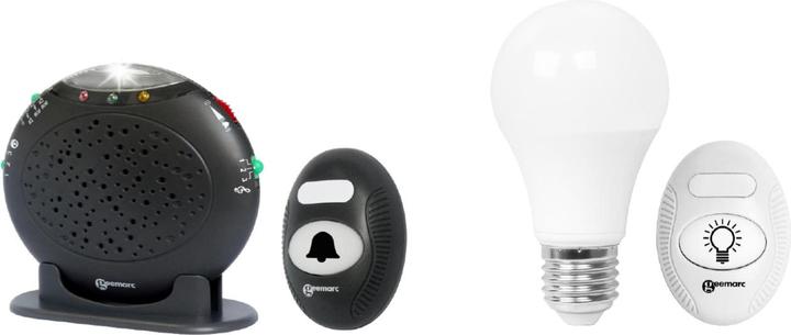 Image du produit Geemarc AmpliCALL 20+6 amplificateur de sonnette de porte sans fil +signal d'alarme (Funk)