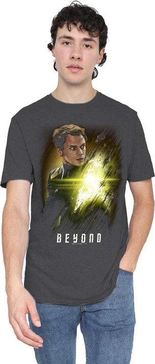 Actual product image Star Trek Beyond Unisex Adult Chekov Poster T-Shirt (XXL)