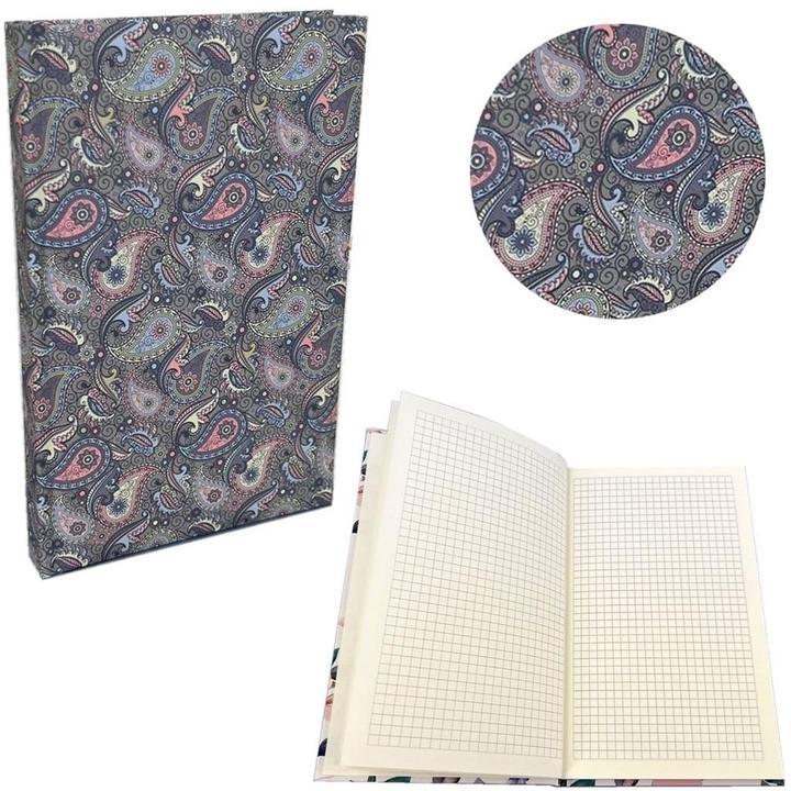 Image du produit BEE Notes A5 Soft Touch Paisley pastel (A5, Quadrillé, Couverture souple)