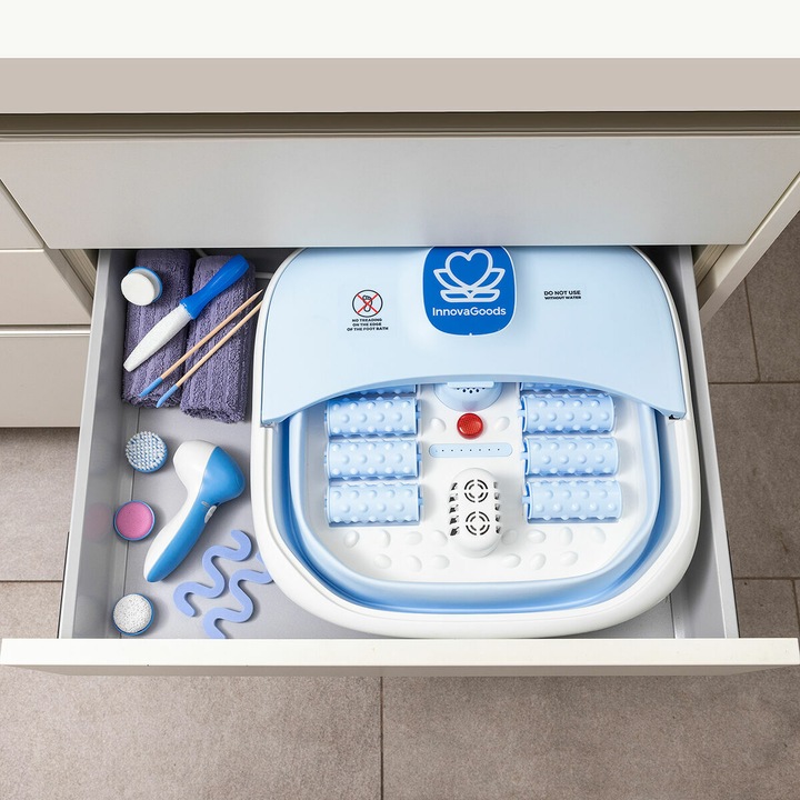Immagine prodotto InnovaGoods Klappbares Fussbad mit Rollen und Hydromassage Footopy