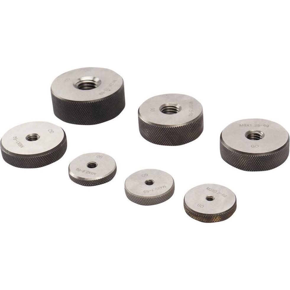 Thumbnail - Dasqua, Messlehre, 6311-3205 7-teiliges Gewindelehren-Set, Go-Ringlehre