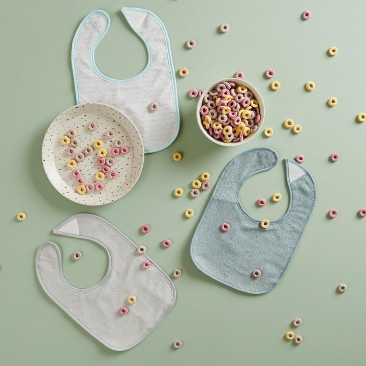 Image du produit Bieco Lätzchen 10er Set, Petrol/Schiefer 30 x 21 cm (0 Mois)